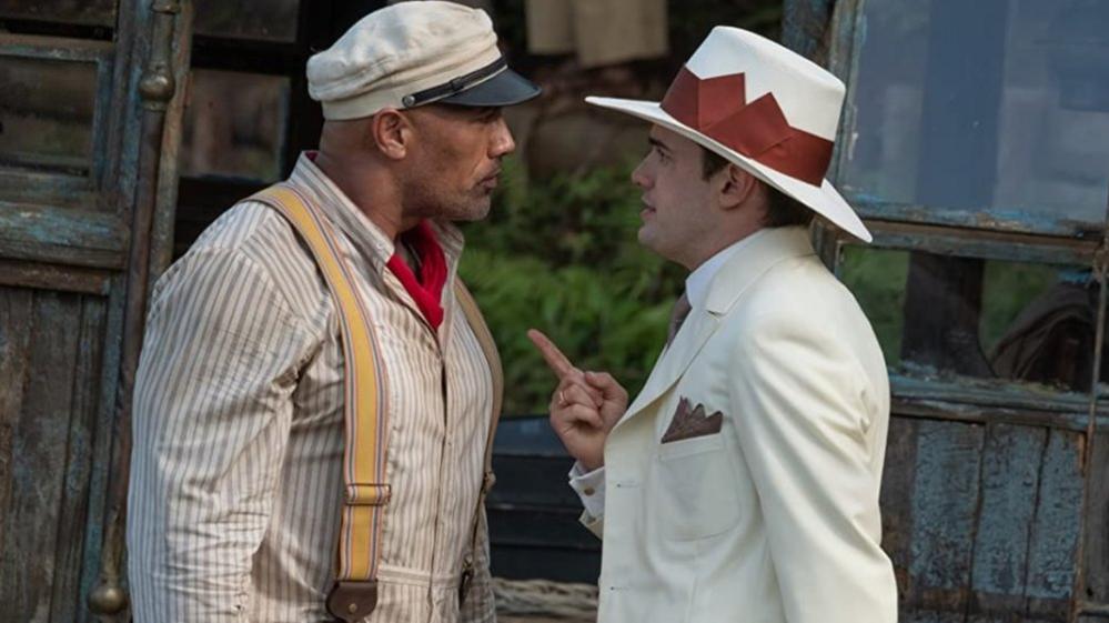 Jack Whitehall and Dwayne "The Rock" Johnson in Jungle Cruise.