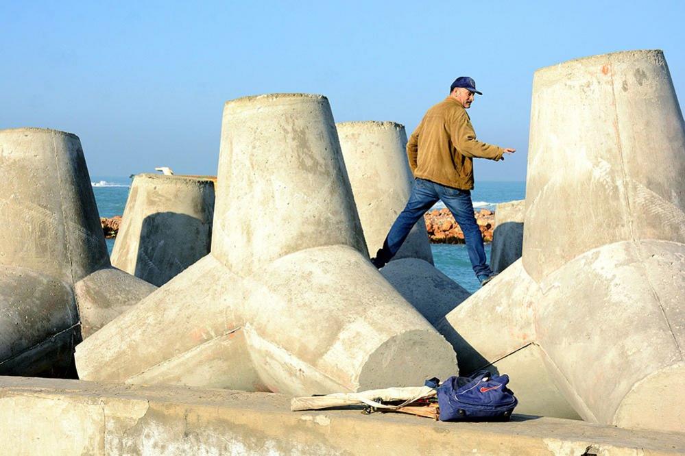 Coastal barrier in Alexandria