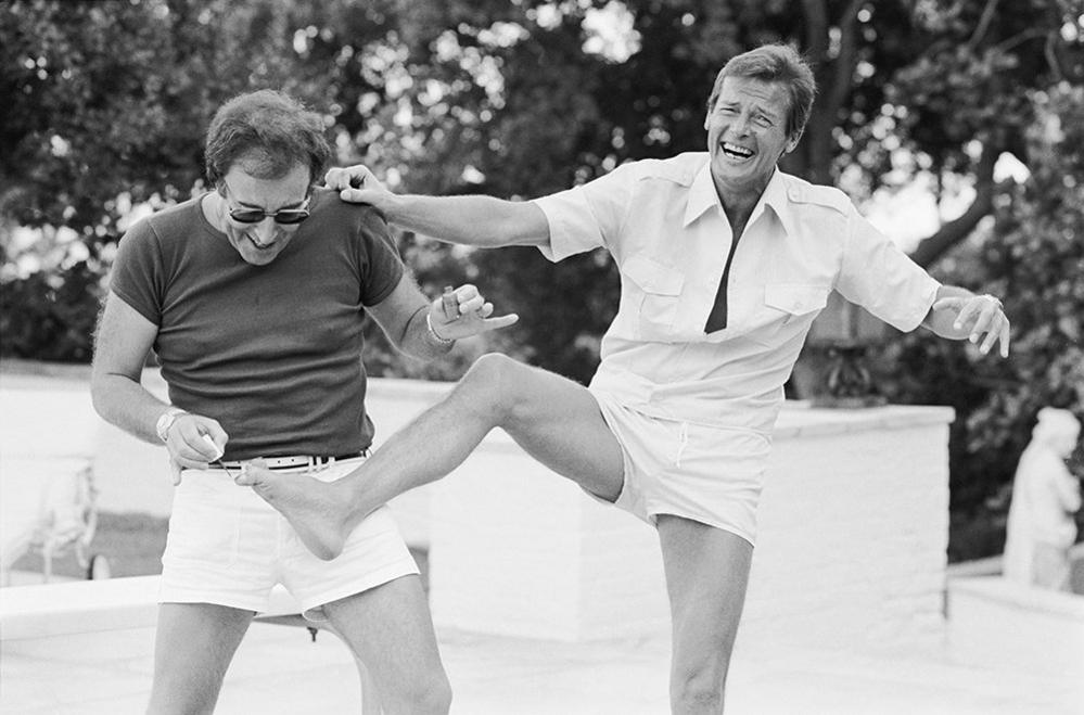 Peter Sellers and Roger Moore