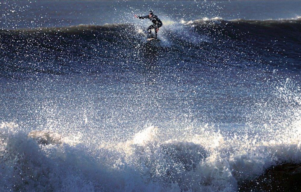 Surfer on a wave