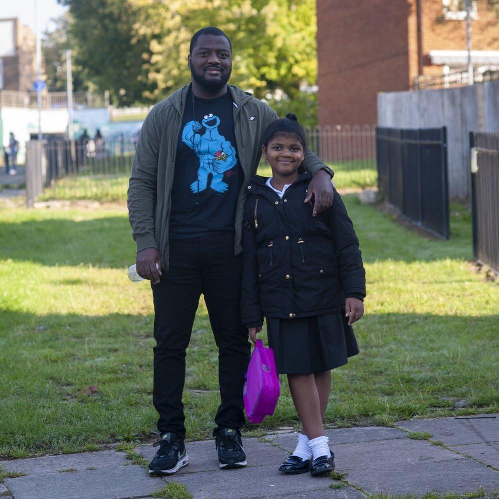 Mickel Baptiste with daughter Alyssa