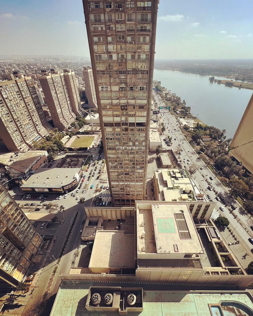 A view of the busy city of Cairo