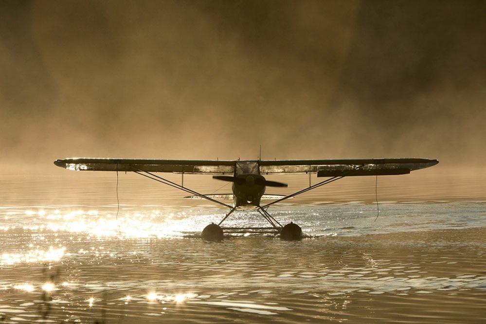 An aircraft on the water