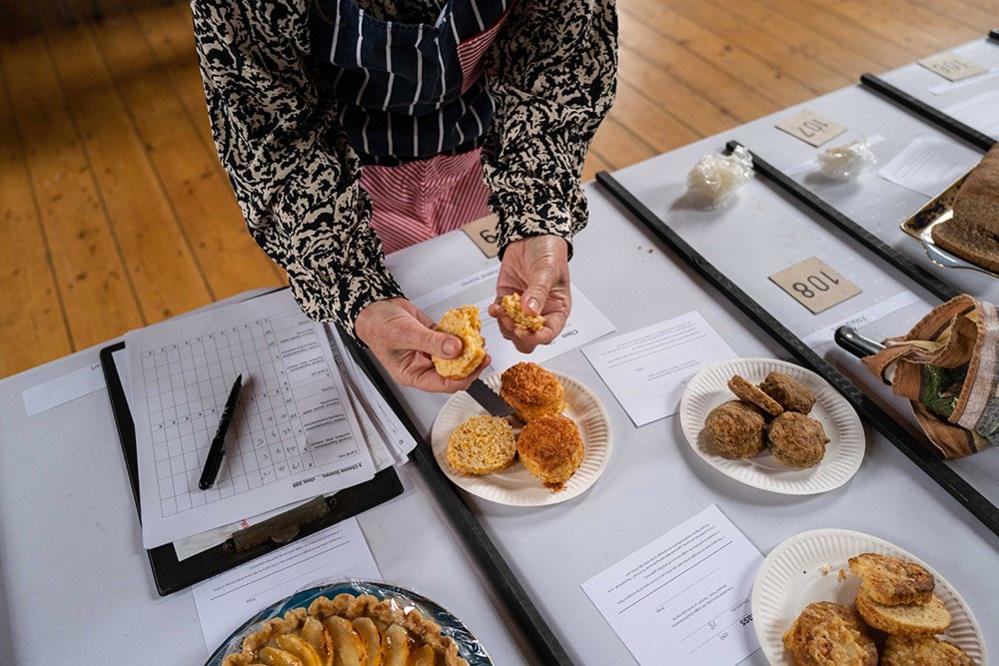 Pam Fox judging