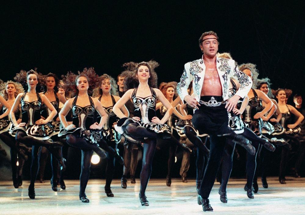 Michael Flately and Riverdance dancers