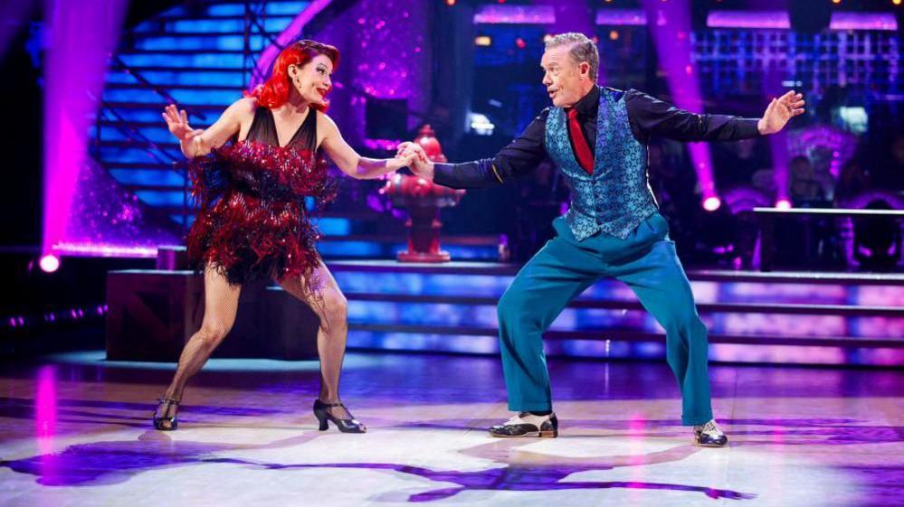 Dianne Buswell and Stefan Dennis during their appearance on the live show of Saturday's Strictly Come Dancing show