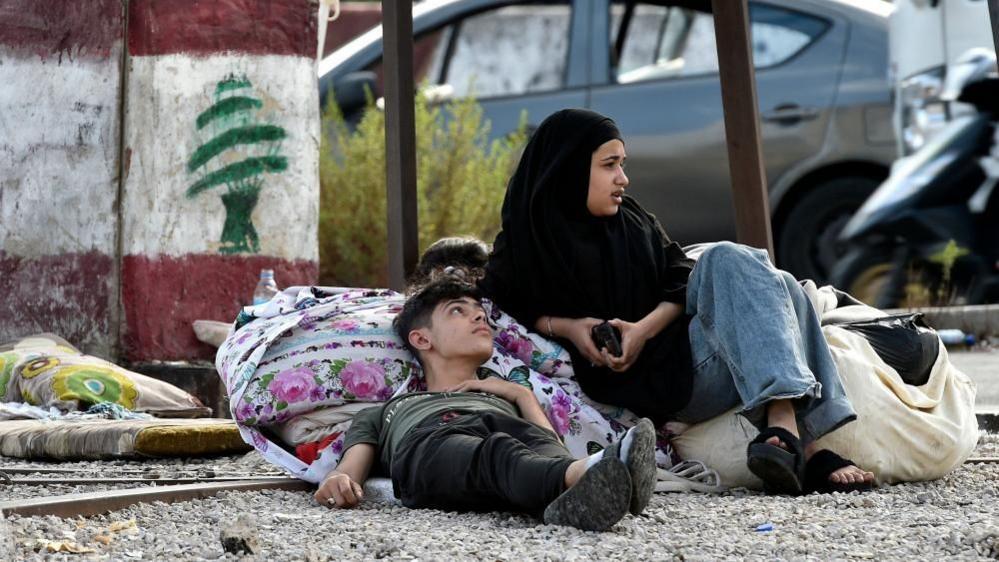 Displaced people in Beirut (01/10/24)