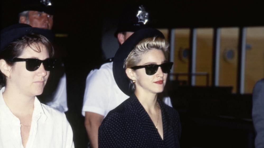 Madonna at Heathrow airport