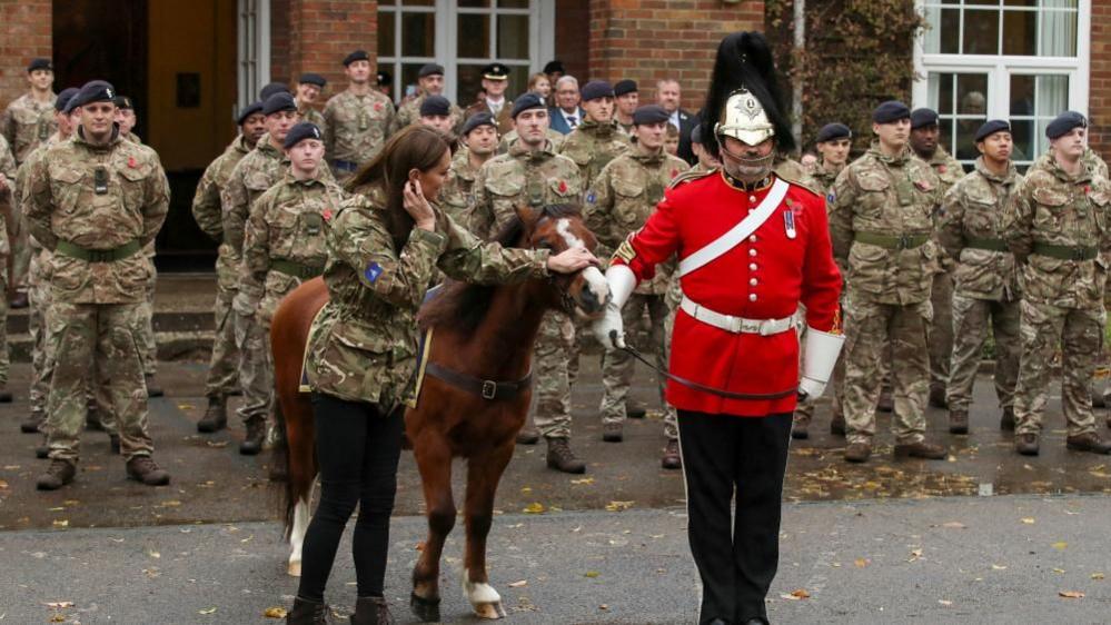 Princess of Wales and a Bay Welsh Mountain pony