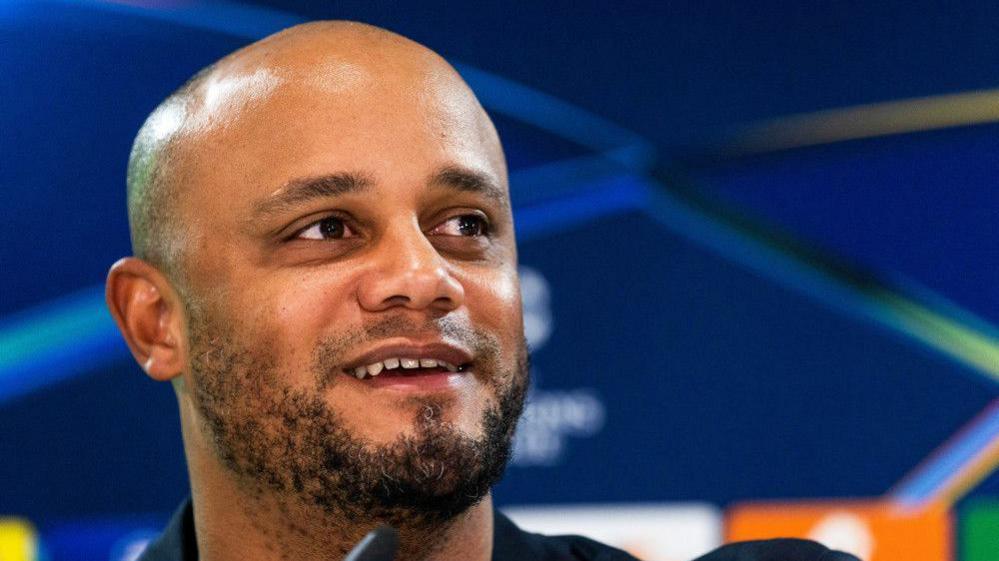 Vincent Kompany in his pre-match press conference