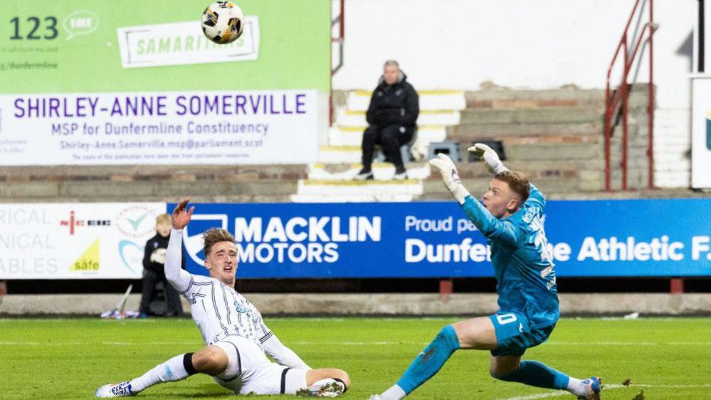 Lewis McCann scores against Airdrieonians