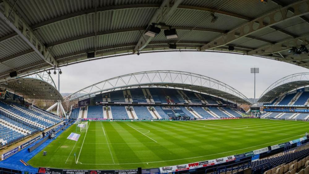 Internal shot of John Smith's Stadium in Huddersfield