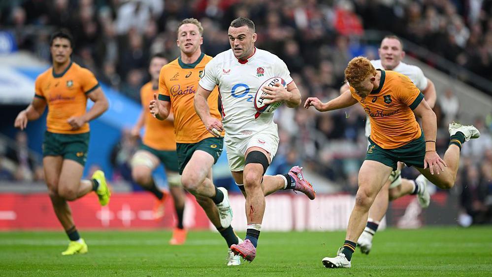 Ben Earl runs with the ball