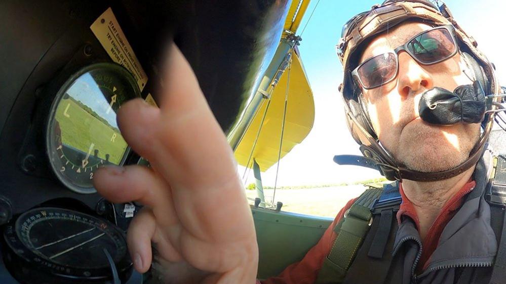 Inside a Tiger Moth