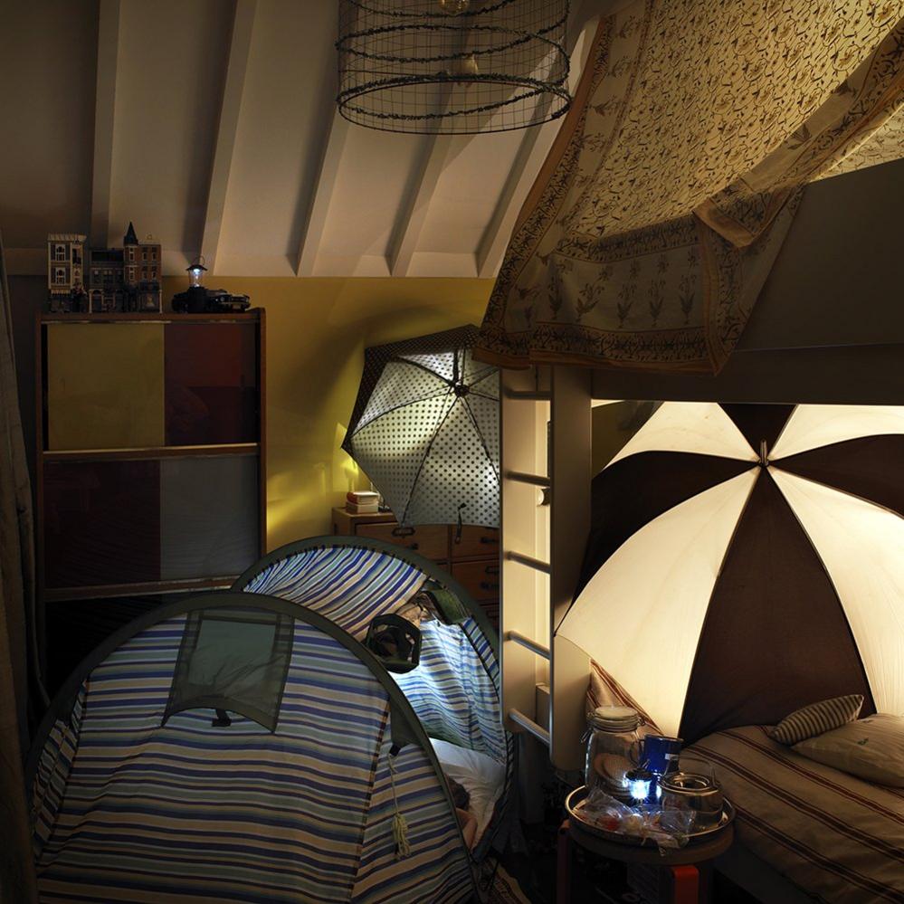 Tents in a room