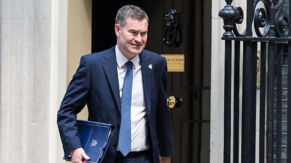 David Gauke leaving Downing Street in 2018