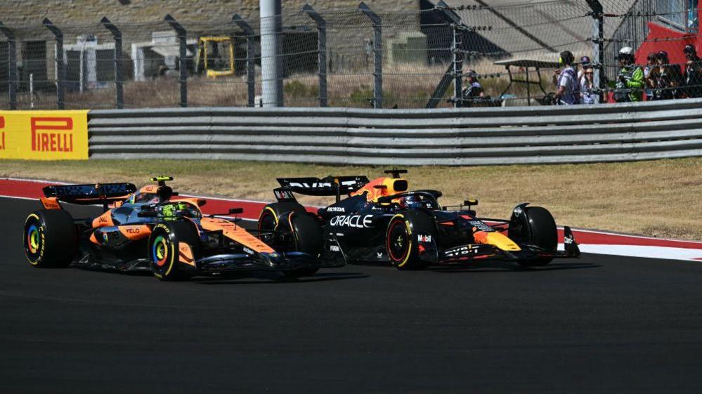 Lando Norris and Max Verstappen 