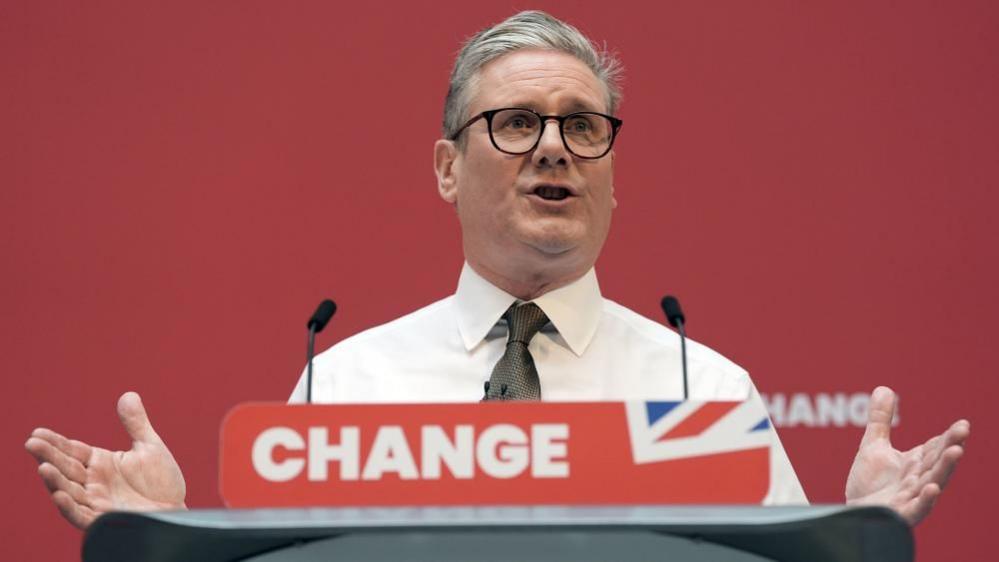 Labour Party leader Sir Keir Starmer launches his party's manifesto at Co-op HQ in Manchester, while on the General Election campaign trail. Picture date: Thursday June 13, 2024.