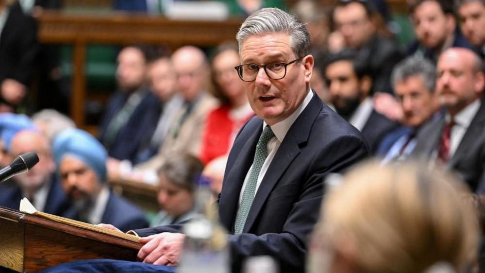 Sir Keir Starmer speaking in the House of Commons