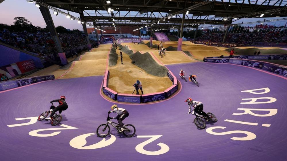 BMX racers competing at the Paris 2024 Olympics