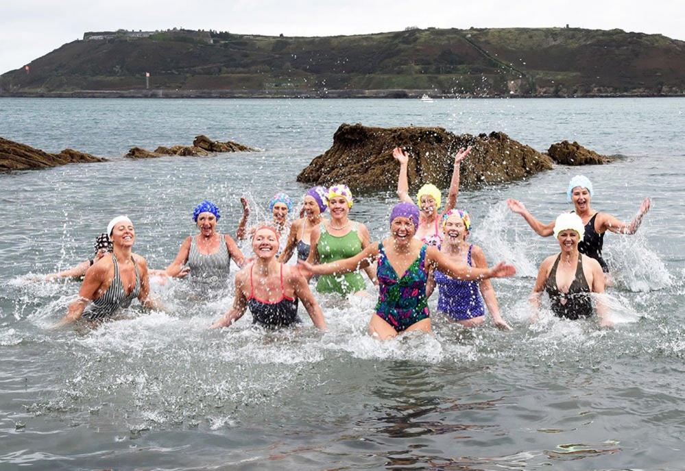 A group of swimmers