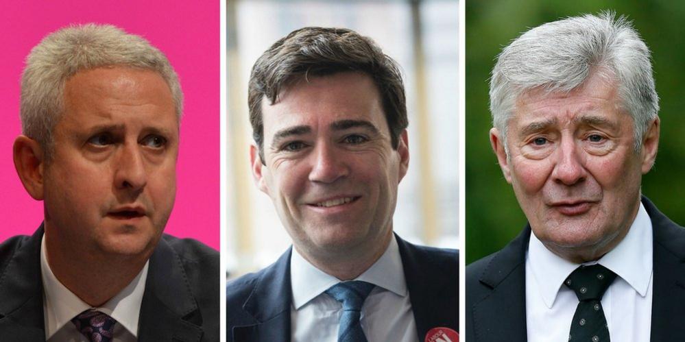 Ivan Lewis, Andy Burnham and Tony Lloyd