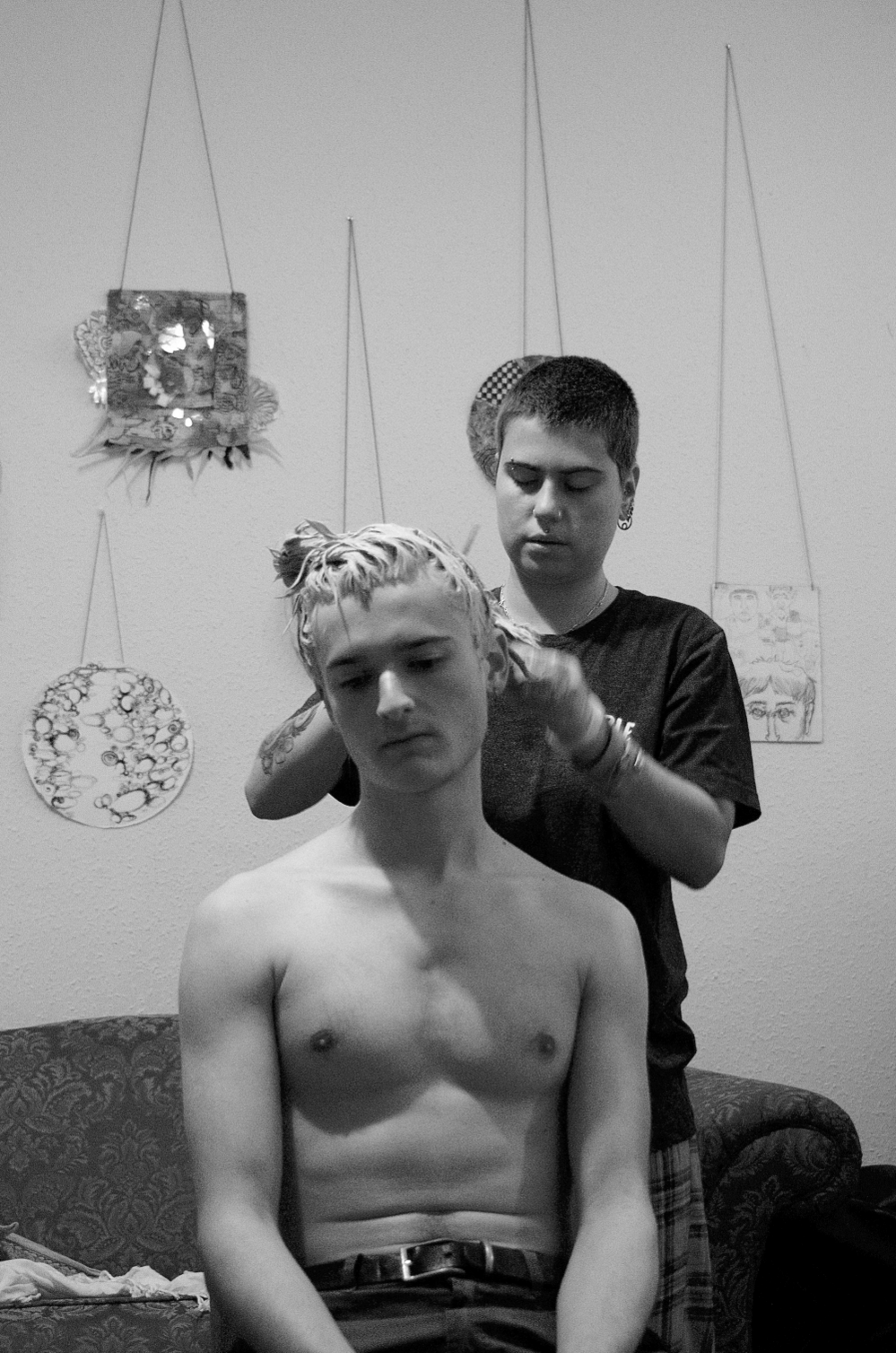 A home haircut