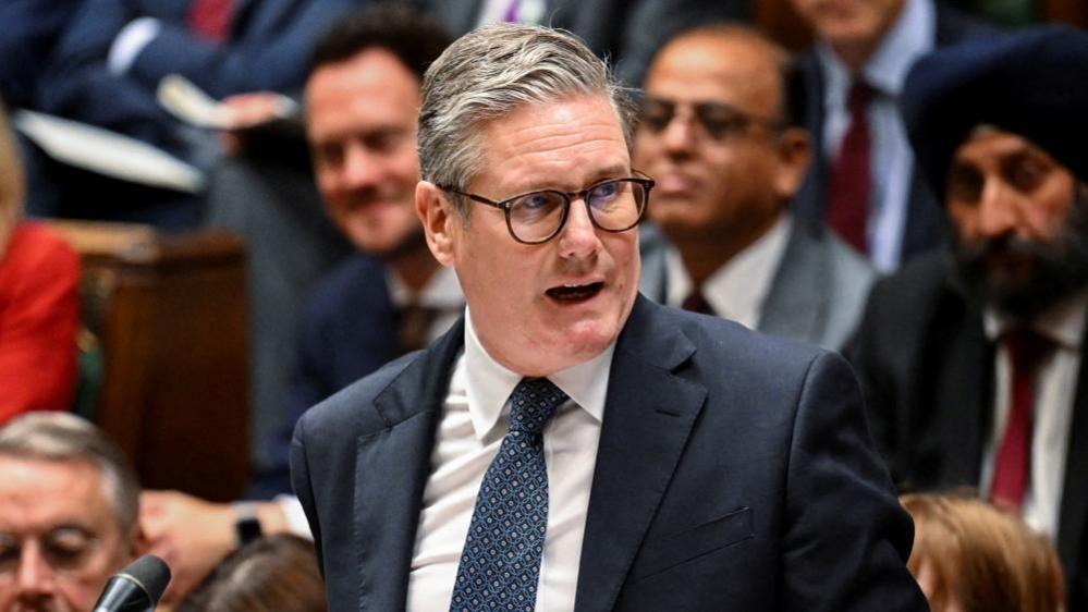 ritain's Prime Minister Keir Starmer speaks during Prime Minister's Questions at the House of Commons in London, Britain, July 24, 2024