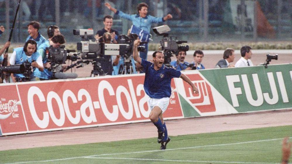 Toto Schillaci scores for Italy