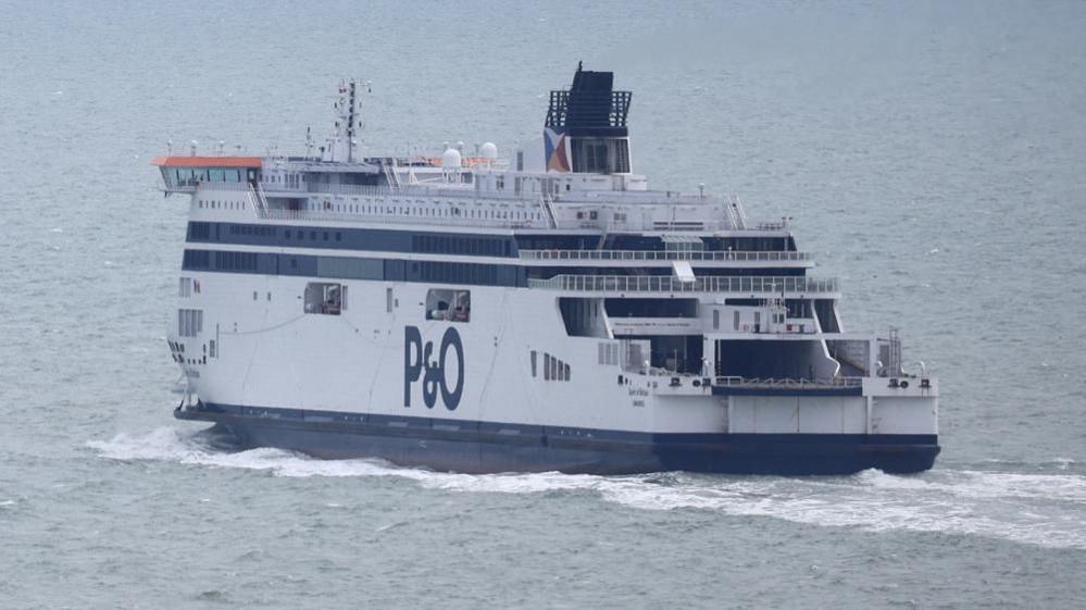 FILE PHOTO: P&O Ferry ‘Spirit of Britain’ departs from the Port of Dover