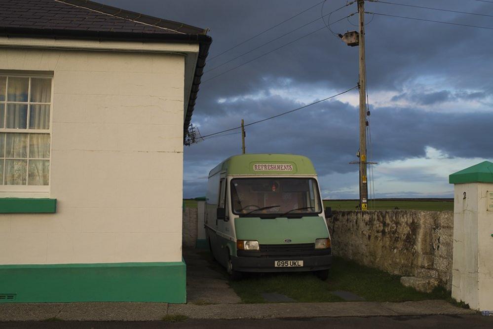 An ice cream van at Nash Point