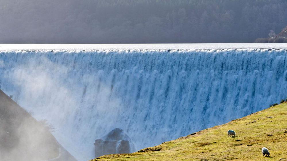 Caban Coch dam