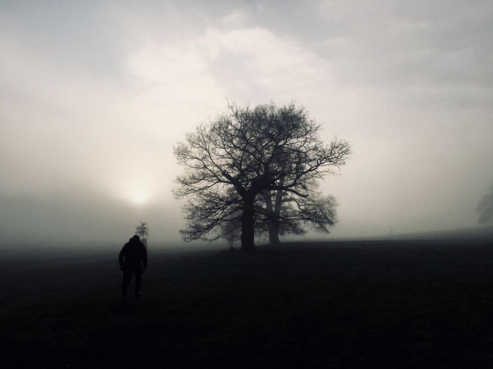 Walking in fog