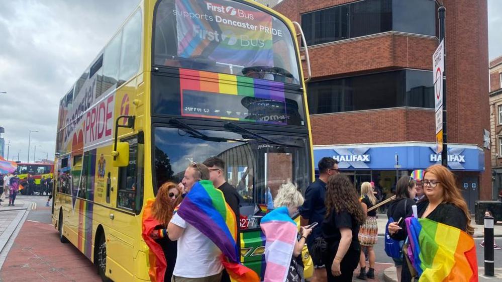 Doncaster Pride city centre parade 2024