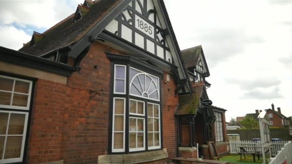 An old social club building built in 1885