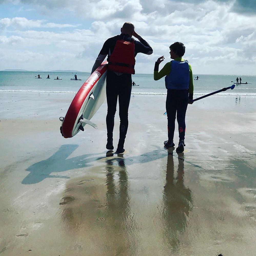 Paddle boarders