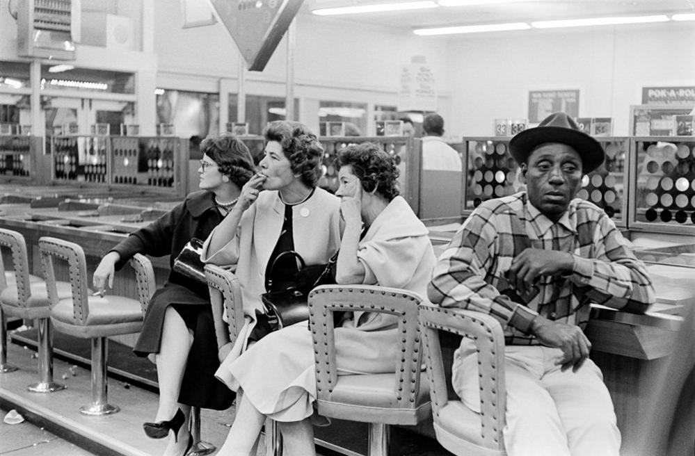 Lunch counter in Sausalito, California, 1962