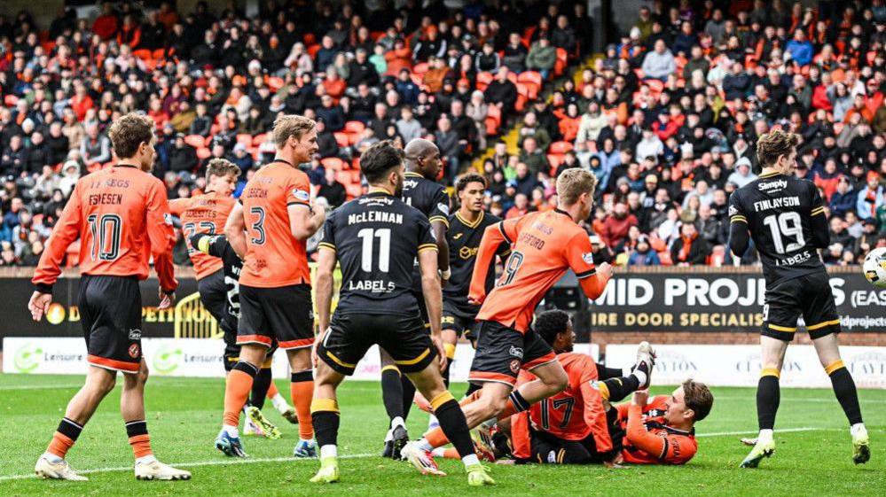 Krisztian Keresztes scores for Dundee United against Livingston
