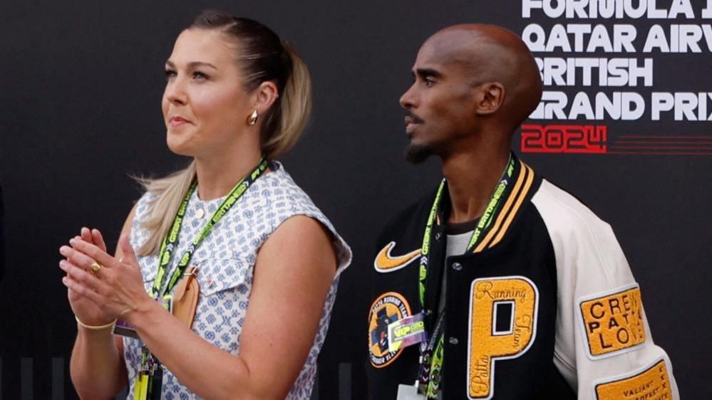 England goalkeeper Mary Earps and Olympic gold medal winner Sir Mo Farah