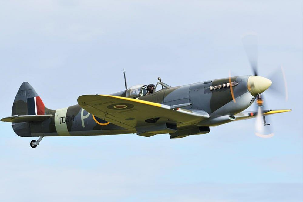 Spitfire in flight