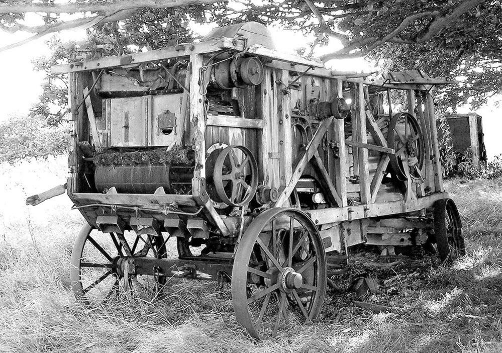 An abandoned piece of farm machinery in Hammerwich, Staffordshire