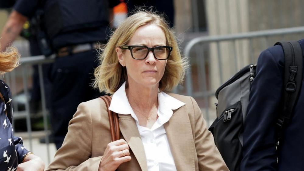 Hunter Biden's former wife, Kathleen Buhle departs the federal courthouse after taking the stand during the trial of Hunter Biden