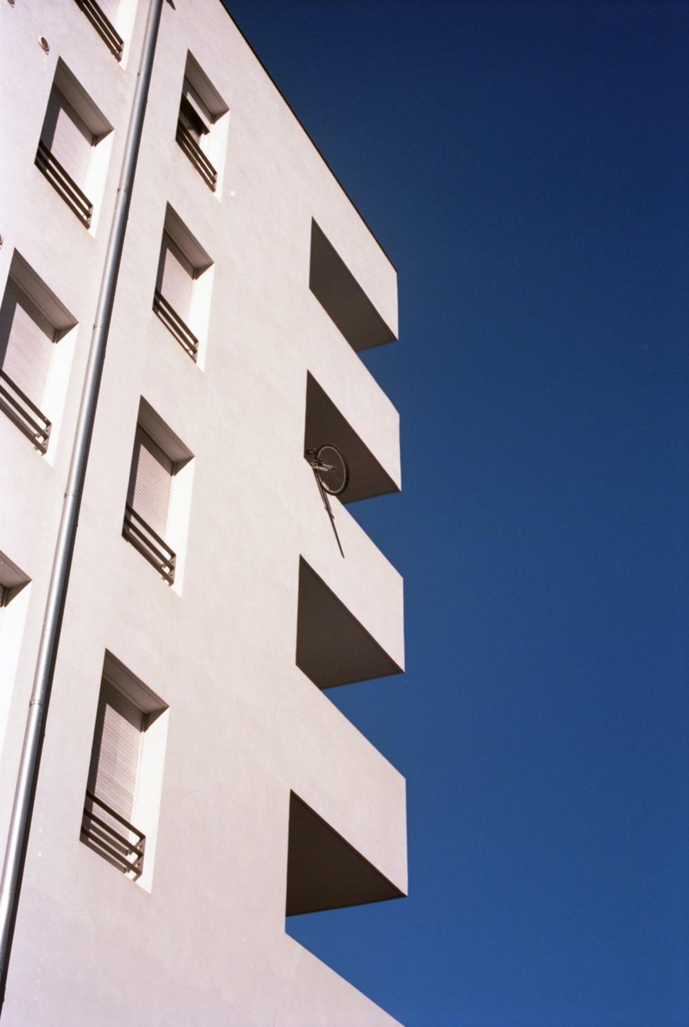 Bicycle on balcony