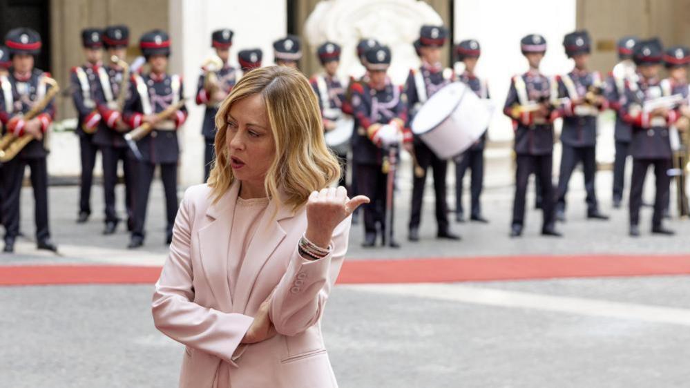 Italy's Prime Minister Giorgia Meloni 