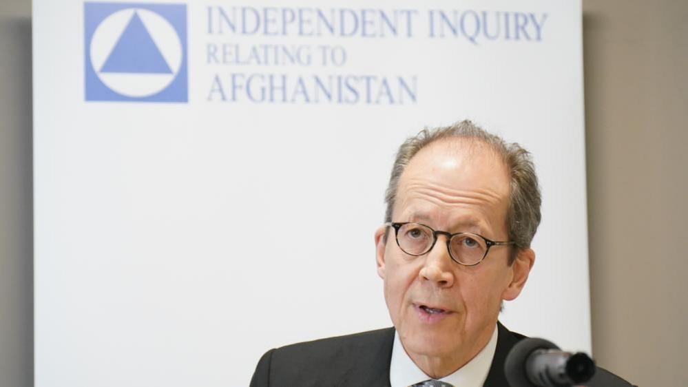 A picture of the Afghanistan Inquiry's chair Lord Justice Sir Charles Haddon-Cave