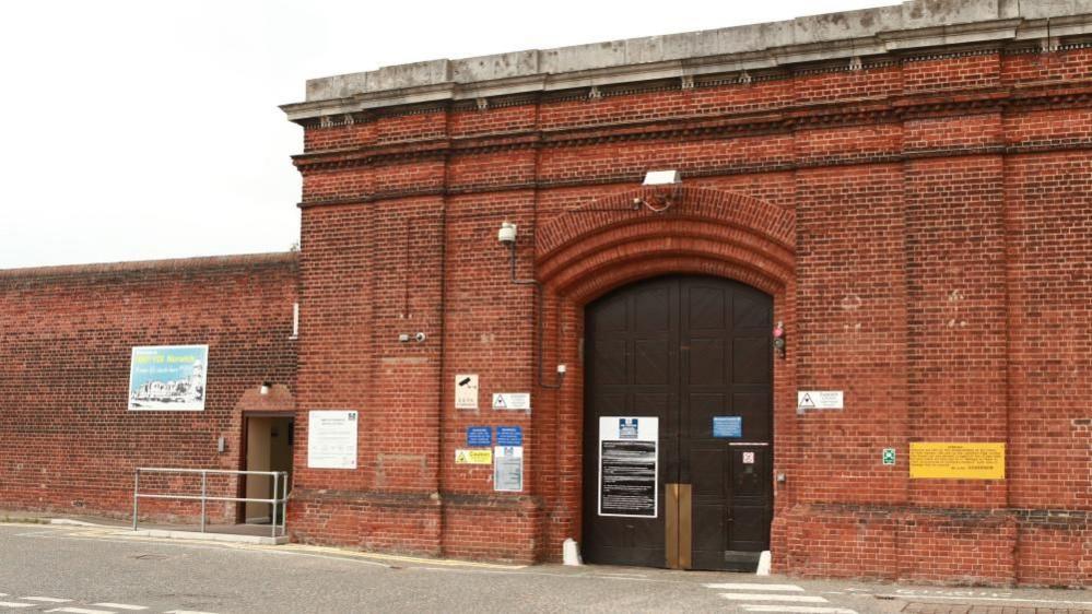 Main gates of HMP Norwich