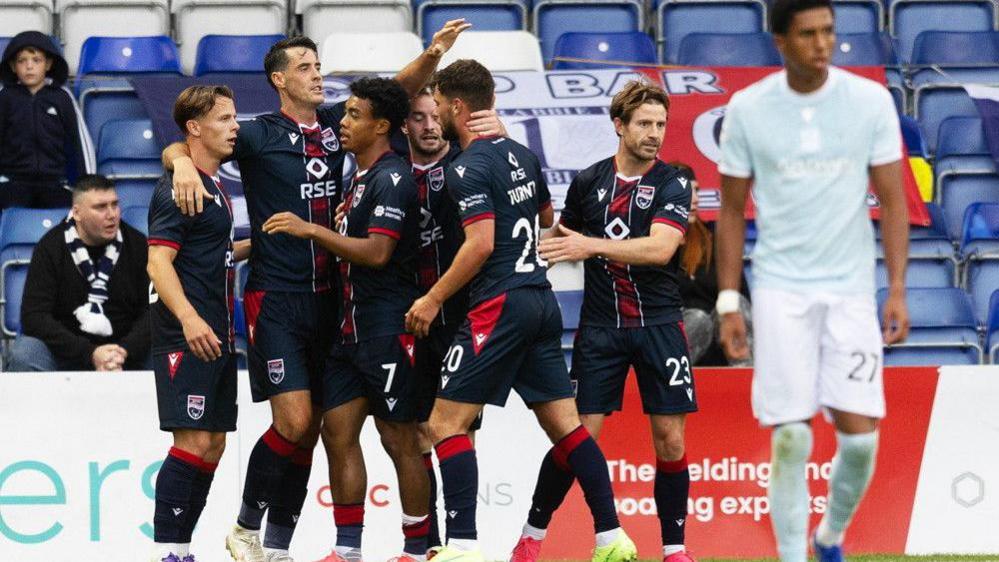 Ross County's Brian Graham celebrates after scoring to make it 1-1