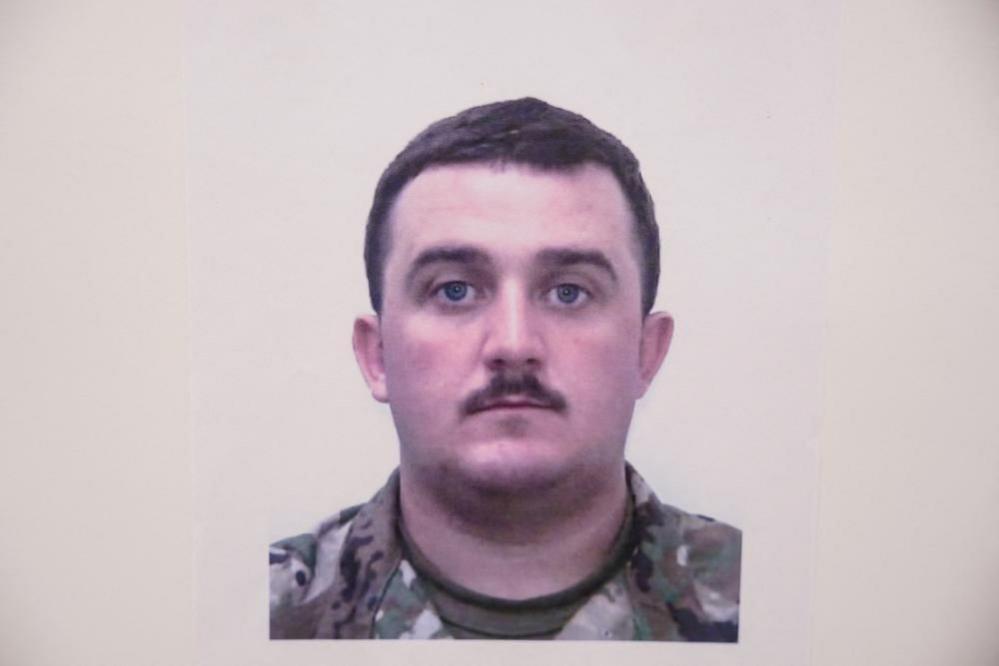 A picture of National Guard member Andrew Wolfe