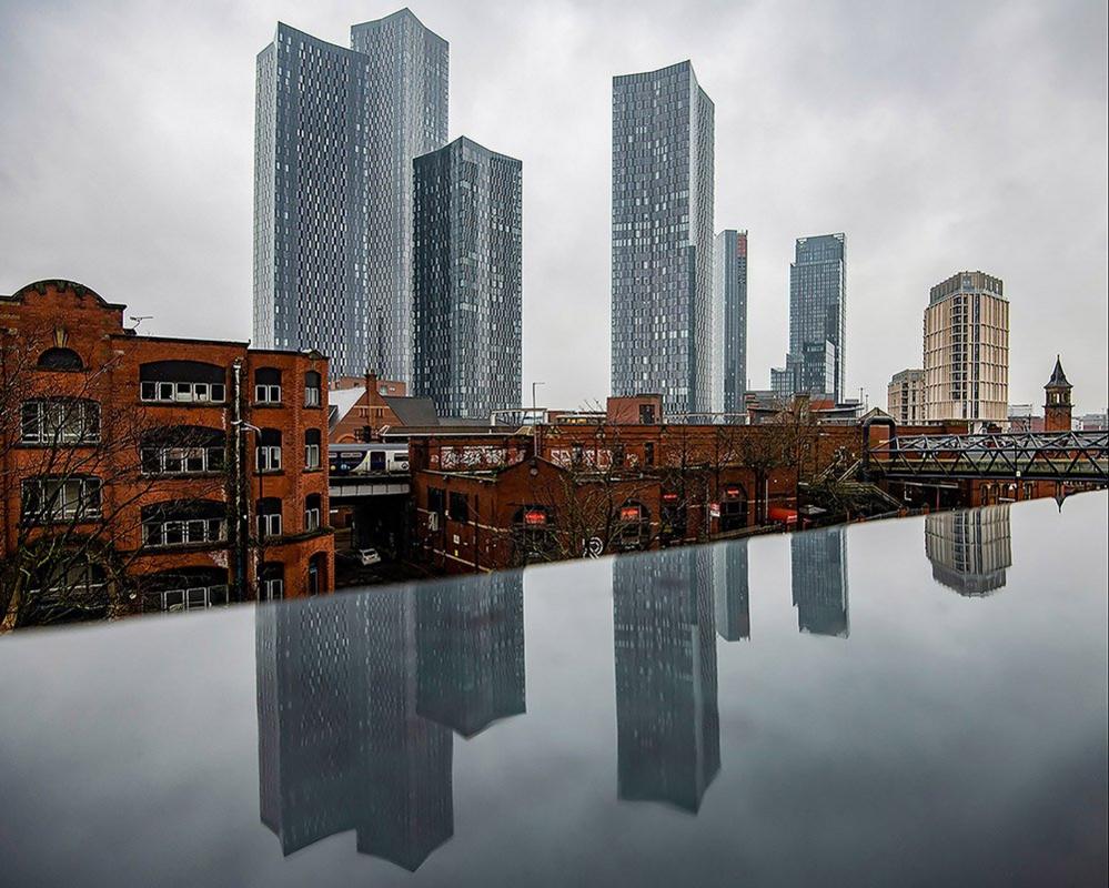 Reflected buildings