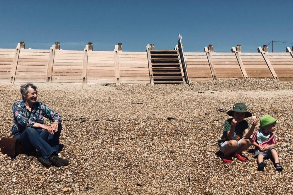 A grandmother sees her grandchildren in Hampshire